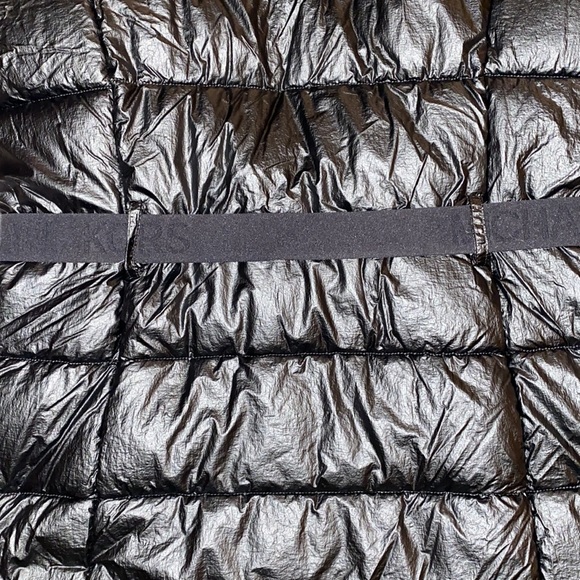 **NWT** MICHAEL KORS Black Belted Puffer Jacket/Coat with Fur Hood 1X - Picture 6 of 8